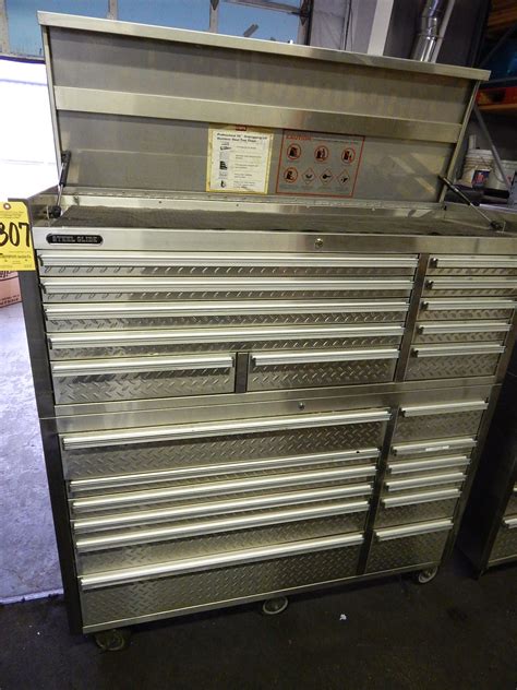 56 steel glide stainless tool box|56” High Capacity Steel Storage Combo .